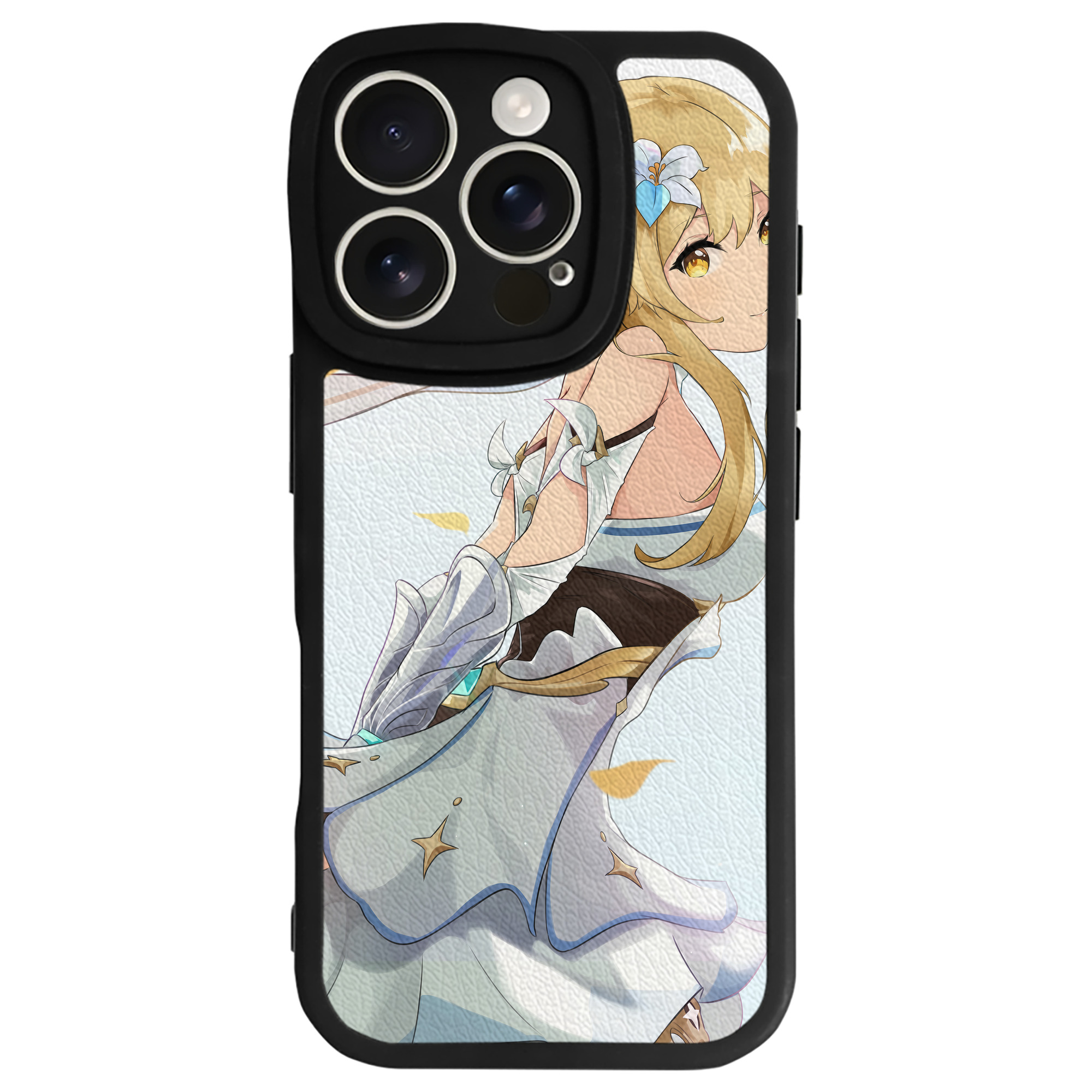 げんし神 genshin 【iPhone 16シリーズ対応】シリコンスマホケース（レザー調） 材質：シリコン